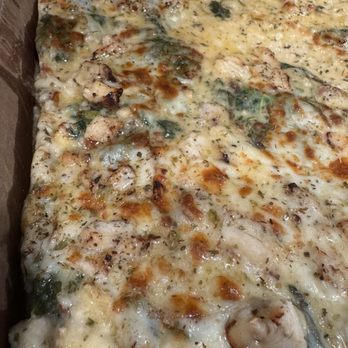 Ledo Pizza - 14" LEDO White Pizza with 2 toppings (chicken and spinach) - Pizza Near Me - Elkridge, Maryland