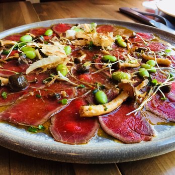 The Bison Restaurant - Bison tataki - Canadian (New) Near Me - Banff, Alberta The Bison Restaurant - Bison tataki - Canadian (New) Near Me - Banff, Alberta