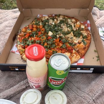 The Curry Pizza Company - Walnut - Large pizza. Half tikka masala and half butter chicken. - Indian Near Me - Walnut, California The Curry Pizza Company - Walnut - Large pizza. Half tikka masala and half butter chicken. - Indian Near Me - Walnut, California
