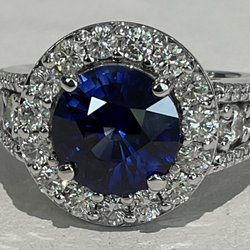 Timothy Grant Jewelry - Sapphire and diamond ring