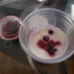 Tim Horton feels that 5 berries constitute a proper parfait and if you ask for them to fix it they will happily sell you more on side