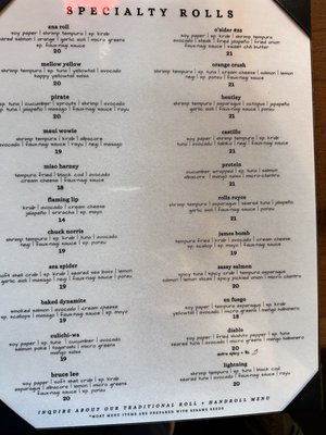 Menu photo 7 Harney Poway Poway, CA