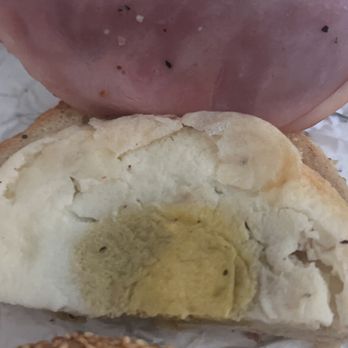 Einstein Bros. Bagels - Farmhouse bagel with moldy eggs - Bagels Near Me - College Station, Texas Einstein Bros. Bagels - Farmhouse bagel with moldy eggs - Bagels Near Me - College Station, Texas