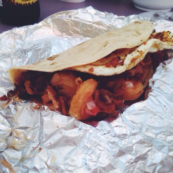Mojo's Tacos - Breakfast Taco with Shrimp - Mexican Near Me - Saint Augustine, Florida Mojo's Tacos - Breakfast Taco with Shrimp - Mexican Near Me - Saint Augustine, Florida