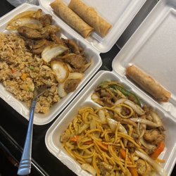 1st Stop - Mongolia beef, Chicken fried rice, Eggroll  Chicken Lo Mein, Salt and Pepper Chicken, Eggroll