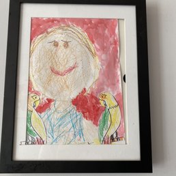 This was a picture my daughter drew of Frieda Kahlo when they were studying her:) This was a picture my daughter drew of Frieda Kahlo when they were studying her:)
