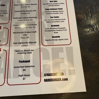 NADC Burger - Menu - Burgers Near Me - Dallas, Texas NADC Burger - Menu - Burgers Near Me - Dallas, Texas