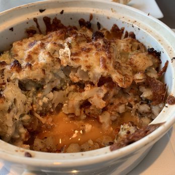 The Table at Crate - I swear it tastes like sausage in the cauliflower lasagne. But it's vegan! - New American Near Me - Oak Brook, Illinois