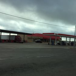 Tex Best Exxon - View from North HWY I-35.
