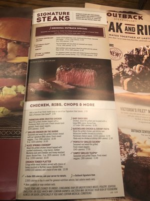 Menu photo 3 Outback Steakhouse Orlando, FL