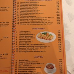 China Restaurant Schönes China - Speisekarte