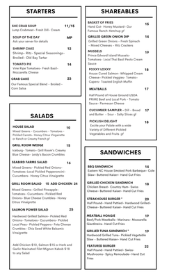 Menu photo 4 Mike Dianna's Grill Room Corolla, NC Menu photo 4 Mike Dianna's Grill Room Corolla, NC