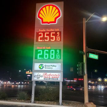 Shell - Shell 7801 charleston lv nv 89117 Shell landmark sign showing gas prices end of year December 31, 2020 - Gas Stations Near Me - Las Vegas, Nevada Shell - Shell 7801 charleston lv nv 89117 Shell landmark sign showing gas prices end of year December 31, 2020 - Gas Stations Near Me - Las Vegas, Nevada