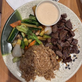 Flaming Fusion - Steak hibachi with fried rice. Was delicious. - Chinese Near Me - Winder, Georgia