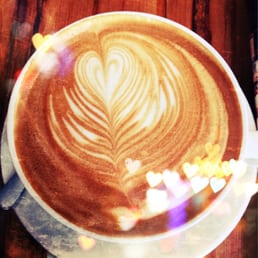 Beautiful latte art. Beautiful latte art.