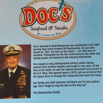 Doc's Seafood & Steaks - Biography - Seafood Near Me - Corpus Christi, Texas Doc's Seafood & Steaks - Biography - Seafood Near Me - Corpus Christi, Texas