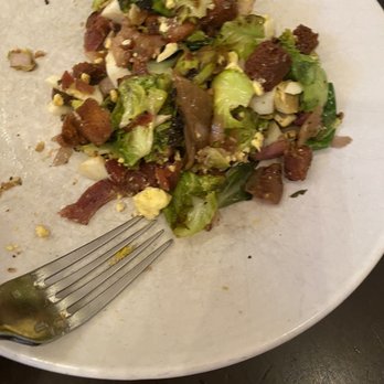 Pizza Antica - Partially eaten Brussels salad - Pizza Near Me - Lafayette, California Pizza Antica - Partially eaten Brussels salad - Pizza Near Me - Lafayette, California