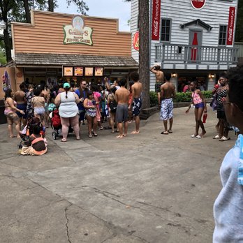 Six Flags White Water - Funnel Cake line - Water Parks Near Me - Marietta, Georgia
