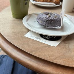 Jasmine Matcha and Earl Grey Donut