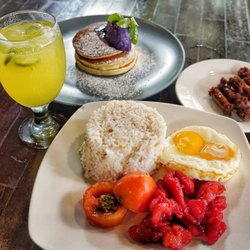 Kanto Freestyle Breakfast - Tapsilog with ube pancake