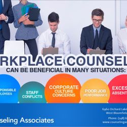 Counseling Associates - A happy staff is a productive staff. Visit our website to learn how workplace counseling can benefit your employees and your business.