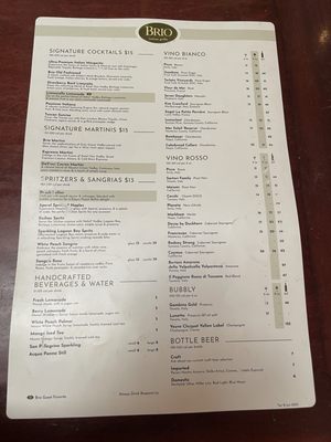 Menu photo 2 Brio Italian Grille Irvine, CA
