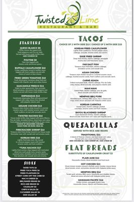 Menu photo 4 Twisted Lime Vero Beach, FL