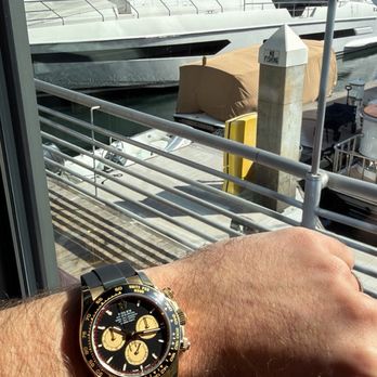 Eurowatch OC - Brand new Rolex Daytona at EuroWatch with the yacht view. - Watches Near Me - Newport Beach, California