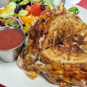 The Owl Shoppe - Chicken melt and salad - Salad Near Me - Shawnee, Oklahoma