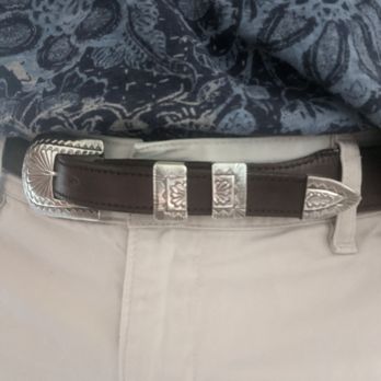 Sissel's - Sterling belt buckle, two loops and tip. - Jewelry Near Me - Santa Fe, New Mexico
