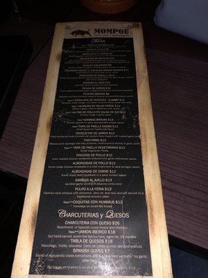 Menu photo 8 Mompou Tapas Bar & Restaurant Newark, NJ Menu photo 8 Mompou Tapas Bar & Restaurant Newark, NJ