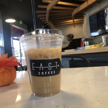 East Coffee - Butter cookie latte 1/4 sweet with oat milk - Coffee & Tea Near Me - Temecula, California