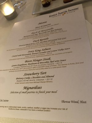 Menu photo 1 Foster Harris House Washington, VA