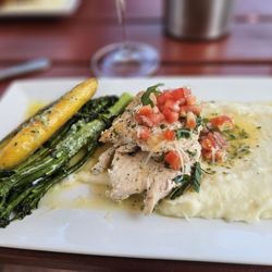 Jolo Winery & Vineyards - Chicken piccata, seasonal vegetables and pommes puree