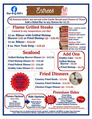 Menu photo 3 Bar-B-Q Bill's Chiefland, FL Menu photo 3 Bar-B-Q Bill's Chiefland, FL