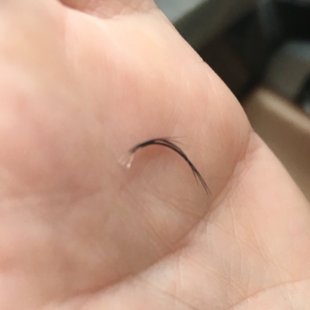 Lash Studio - The white parts are the roots of my natural lashes. Painful! - Eyelash Service Near Me - Sugar land, Texas Lash Studio - The white parts are the roots of my natural lashes. Painful! - Eyelash Service Near Me - Sugar land, Texas