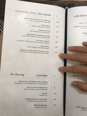 Menu photo 2 Zazpi Taberna Donostia-san Sebastian, SS Menu photo 2 Zazpi Taberna Donostia-san Sebastian, SS