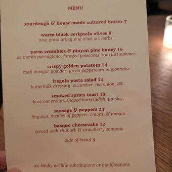 La Fe - Food menu - Lounges Near Me - Los Angeles, California