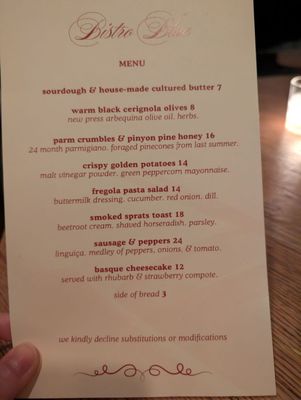Menu photo 3 La Fe Los Angeles, CA