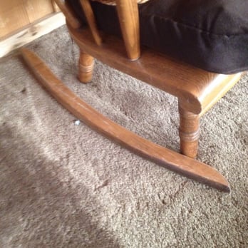 Big Bear Cool Cabins - Broken chair in cabin - Property Management Near Me - Big Bear Lake, California