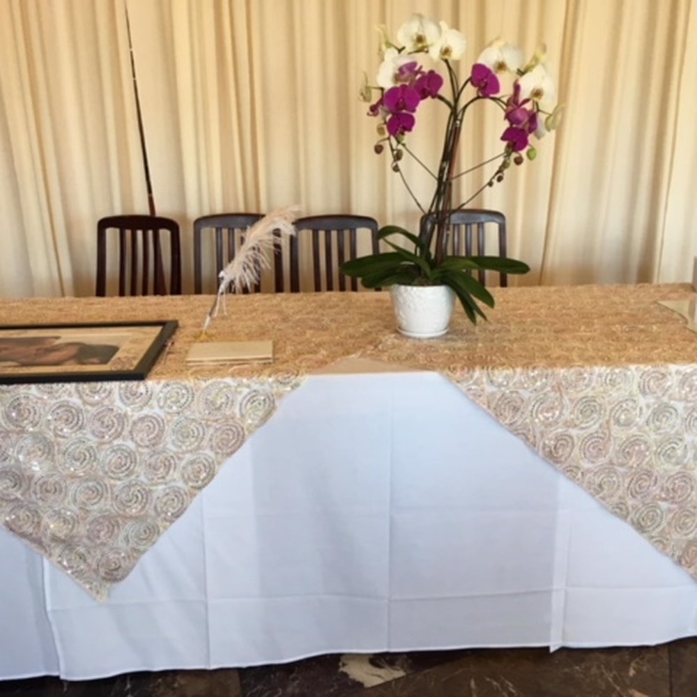 Lanny Bridal - sign-in table - Bridal Near Me - San Jose, California