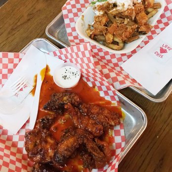 Chefs Hall - Fried chicken (so spicy!) and poutine with a curry kick - Food Court Near Me - Toronto, Ontario