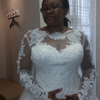 Marta's Tailor Shop - After all lace had been placed on front and back of dress... - Bridal Near Me - Long Beach, California Marta's Tailor Shop - After all lace had been placed on front and back of dress... - Bridal Near Me - Long Beach, California
