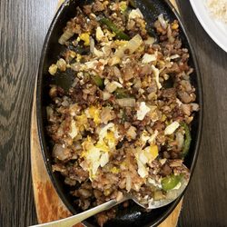 Goto at Silog - Sizzling sisig