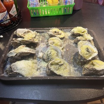 Dusty's Oyster Bar - Dusty's Oysters (no bacon) and Jalapeño Baked - Seafood Near Me - Panama City Beach, Florida Dusty's Oyster Bar - Dusty's Oysters (no bacon) and Jalapeño Baked - Seafood Near Me - Panama City Beach, Florida