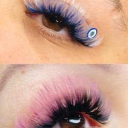 Fox Box by Melissa Ortiz - Colored lash extensions