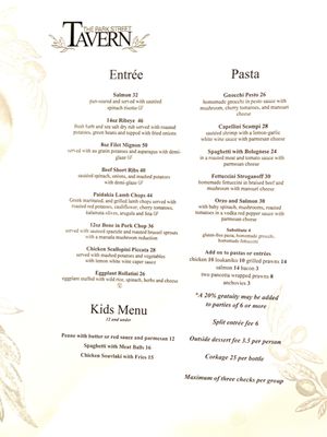 Menu photo 7 The Park Street Tavern Alameda, CA Menu photo 7 The Park Street Tavern Alameda, CA
