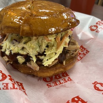 Pete's BBQ - Pulled pork sandwich - Barbeque Near Me - Ramona, California