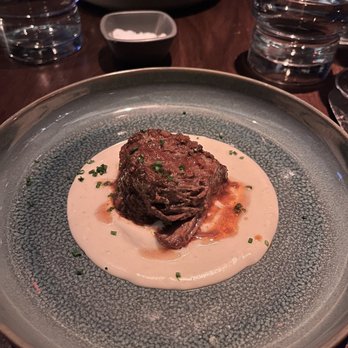 Matu - 8-Hour Braised Beef Cheek, celeriac puree - Steakhouses Near Me - Beverly Hills, California Matu - 8-Hour Braised Beef Cheek, celeriac puree - Steakhouses Near Me - Beverly Hills, California