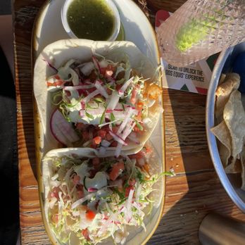 Little Water Cantina - Baja Fried Fish Tacos (2) - Mexican Near Me - Seattle, Washington